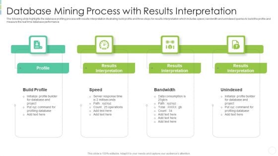 Database Mining Process With Results Interpretation Slides PDF