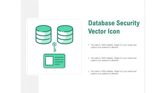 Database Security Vector Icon Ppt PowerPoint Presentation Gallery Maker