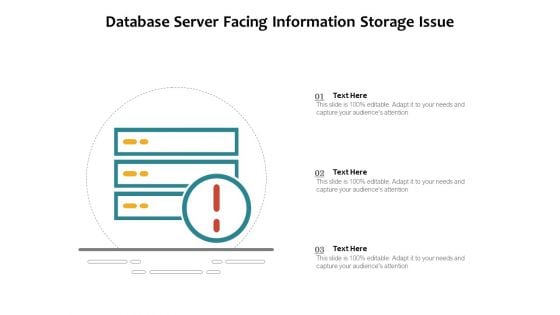 Database Server Facing Information Storage Issue Ppt PowerPoint Presentation Professional Example PDF Database Server Facing Information Storage Issue Ppt PowerPoint Presentation Professional Example PDF