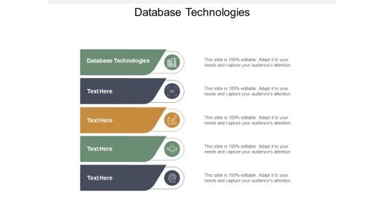 Database Technologies Ppt PowerPoint Presentation Slides Show Cpb