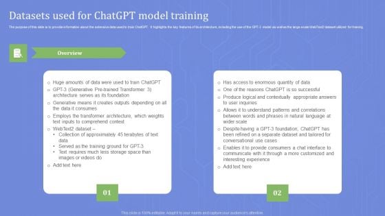 Datasets Used For Chatgpt Model Training Formats PDF