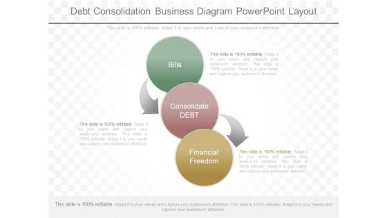 Debt Consolidation Business Diagram Powerpoint Layout