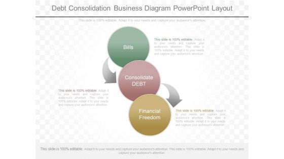 Debt Consolidation Business Diagram Powerpoint Layout Debt Consolidation Business Diagram Powerpoint Layout
