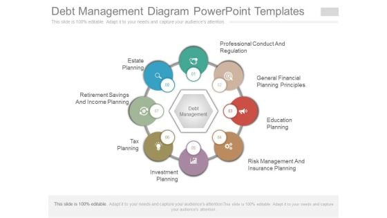 Debt Management Diagram Powerpoint Templates