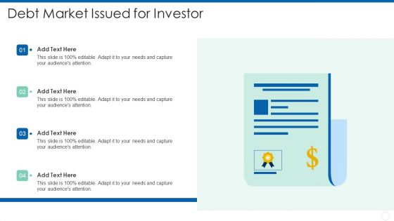 Debt Market Issued For Investor Microsoft PDF