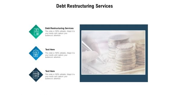 Debt Restructuring Services Ppt PowerPoint Presentation Portfolio Example Cpb Pdf