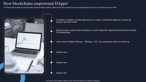 Decentralization App Development How Blockchains Empowered Dapps Slides PDF