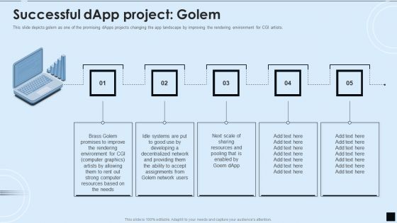 Decentralized Applications IT Successful Dapp Project Golem Pictures PDF