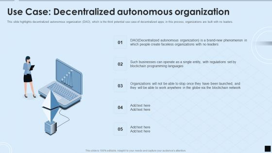 Decentralized Applications IT Use Case Decentralized Autonomous Organization Inspiration PDF Decentralized Applications IT Use Case Decentralized Autonomous Organization Inspiration PDF