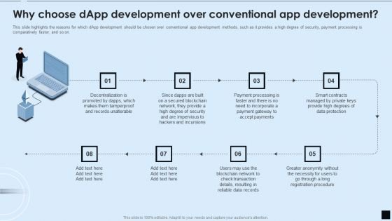 Decentralized Applications IT Why Choose Dapp Development Over Conventional App Development Brochure PDF