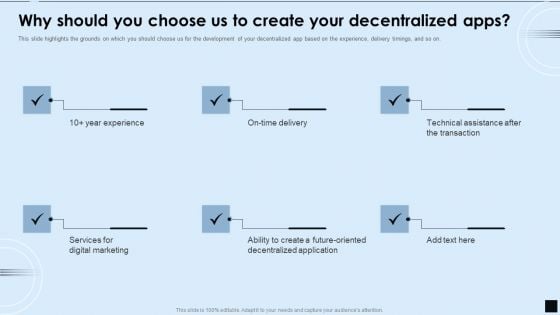 Decentralized Applications IT Why Should You Choose Us To Create Your Decentralized Apps Introduction PDF