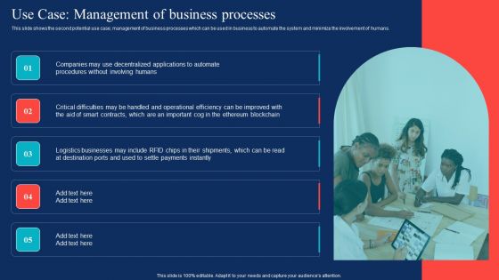 Decentralized Applications Use Case Management Of Business Processes Structure PDF