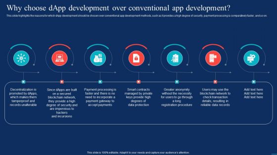 Decentralized Applications Why Choose Dapp Development Over Conventional App Development Mockup PDF