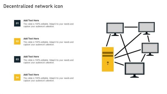 Decentralized Network Icon Infographics PDF