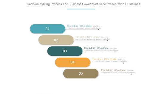 Decision Making Process For Business Powerpoint Slide Presentation Guidelines