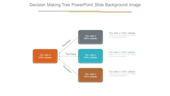 Decision Making Tree Powerpoint Slide Background Image