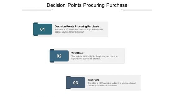 Decision Points Procuring Purchase Ppt PowerPoint Presentation Ideas Graphics Design Cpb Pdf