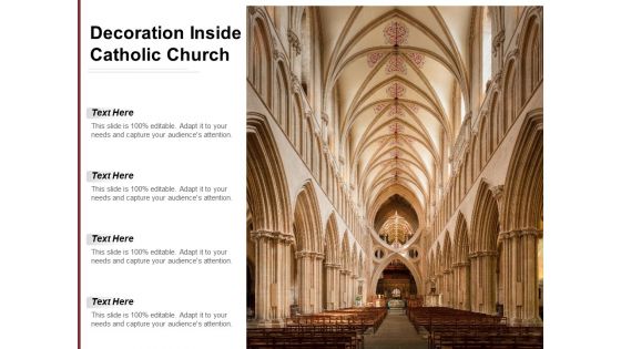 Decoration Inside Catholic Church Ppt PowerPoint Presentation Infographic Template Clipart