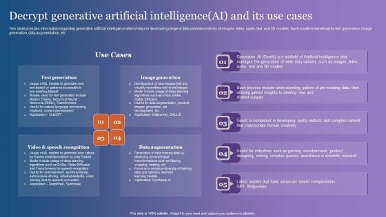 Decrypt Generative Artificial Intelligenceai And Its Use Cases Rules PDF Decrypt Generative Artificial Intelligenceai And Its Use Cases Rules PDF
