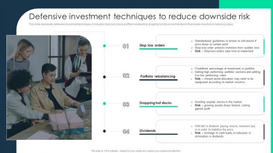 Defensive Investment Techniques To Reduce Downside Risk Demonstration PDF