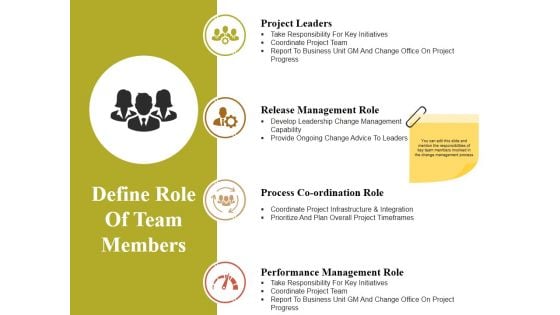 Define Role Of Team Members Ppt PowerPoint Presentation Layouts Guide