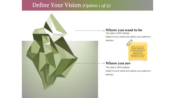 Define Your Vision Template 1 Ppt PowerPoint Presentation Professional Inspiration