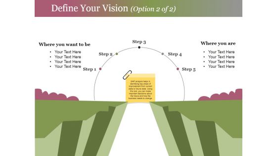 Define Your Vision Template 2 Ppt PowerPoint Presentation Infographic Template Sample