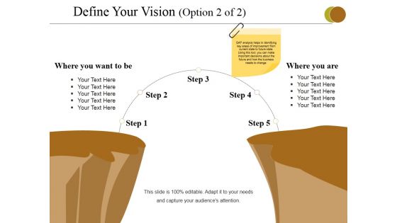 Define Your Vision Template 2 Ppt PowerPoint Presentation Portfolio Samples