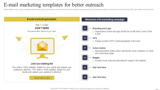 Defining Generic Target Marketing Techniques E Mail Marketing Templates For Better Outreach Demonstration PDF Defining Generic Target Marketing Techniques E Mail Marketing Templates For Better Outreach Demonstration PDF