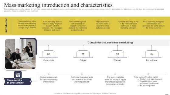Defining Generic Target Marketing Techniques Mass Marketing Introduction And Characteristics Elements PDF Defining Generic Target Marketing Techniques Mass Marketing Introduction And Characteristics Elements PDF