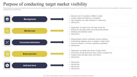 Defining Generic Target Marketing Techniques Purpose Of Conducting Target Market Visibility Download PDF