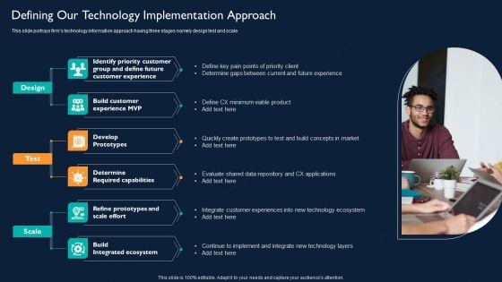 Defining Our Technology Implementation Approach Mockup PDF