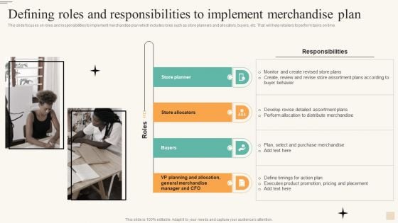 Defining Roles And Responsibilities To Implement Merchandise Plan Infographics PDF Defining Roles And Responsibilities To Implement Merchandise Plan Infographics PDF