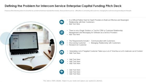 Defining The Problem For Intercom Service Enterprise Capital Funding Pitch Deck Elements PDF Defining The Problem For Intercom Service Enterprise Capital Funding Pitch Deck Elements PDF