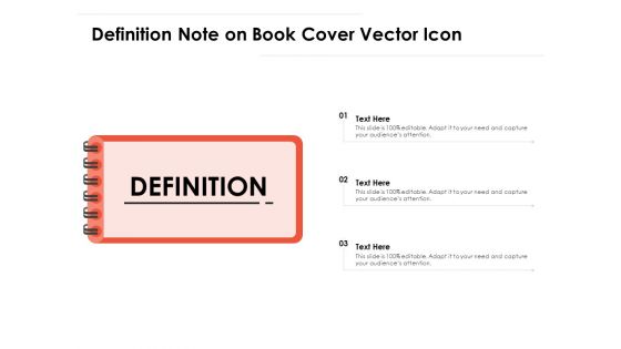 Definition Note On Book Cover Vector Icon Ppt PowerPoint Presentation File Sample PDF