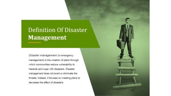 Definition Of Disaster Management Ppt PowerPoint Presentation Inspiration