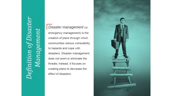 Definition Of Disaster Management Ppt PowerPoint Presentation Rules