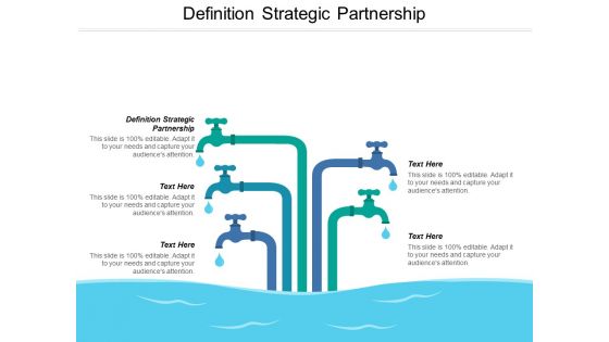 Definition Strategic Partnership Ppt PowerPoint Presentation Infographics Summary Cpb