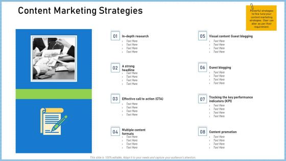 Definitive Guide Creating Content Strategy Content Marketing Strategies Brochure PDF