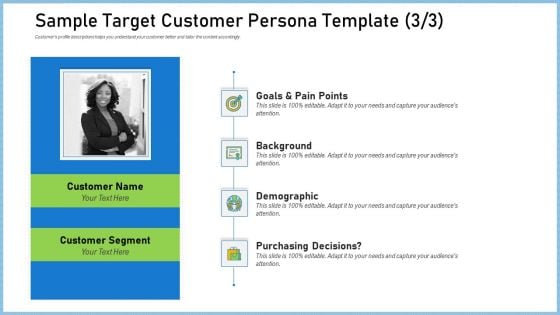 Definitive Guide Creating Content Strategy Sample Target Customer Persona Template Designs PDF