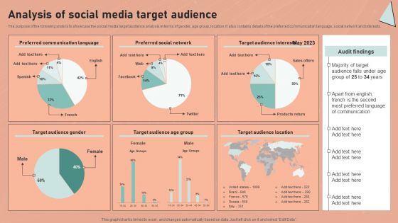 Definitive Guide To Conduct Digital Marketing Inspection Analysis Of Social Media Target Audience Guidelines PDF