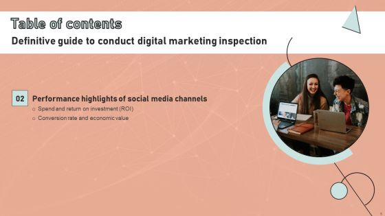 Definitive Guide To Conduct Digital Marketing Inspection Ppt PowerPoint Presentation Complete Deck With Slides