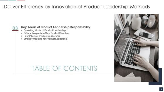 Deliver Efficiency By Innovation Of Product Leadership Methods Ppt PowerPoint Presentation Complete Deck With Slides Slide12