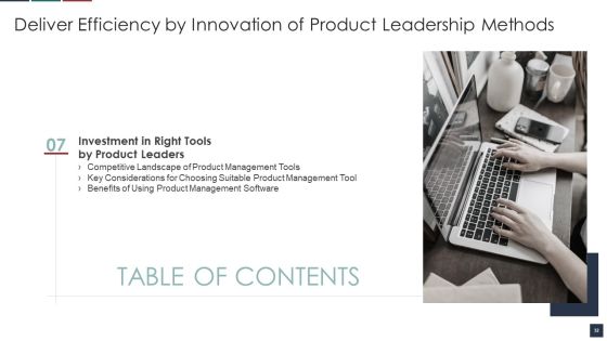Deliver Efficiency By Innovation Of Product Leadership Methods Ppt PowerPoint Presentation Complete Deck With Slides Slide32