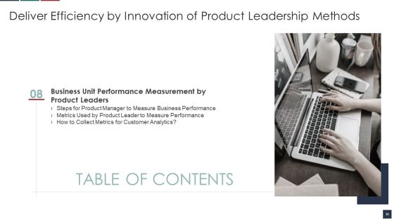 Deliver Efficiency By Innovation Of Product Leadership Methods Ppt PowerPoint Presentation Complete Deck With Slides Slide36