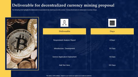 Deliverable For Decentralized Currency Mining Proposal Background PDF