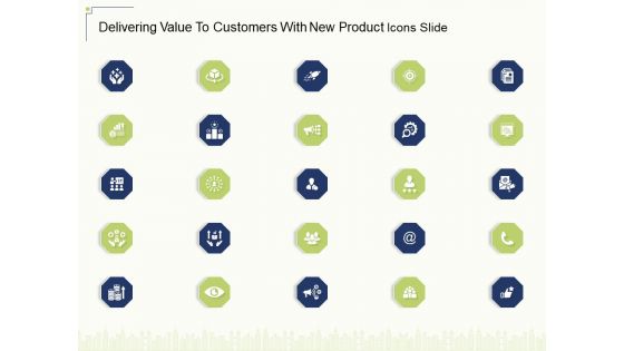Delivering Value To Customers With New Product Icons Slide Ppt Tips PDF