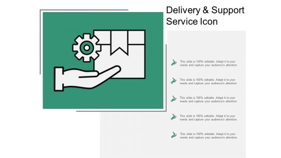 Delivery And Support Service Icon Ppt Powerpoint Presentation Professional Icon