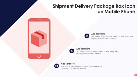 Delivery Package Icon Ppt PowerPoint Presentation Complete Deck With Slides