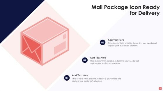 Delivery Package Icon Ppt PowerPoint Presentation Complete Deck With Slides